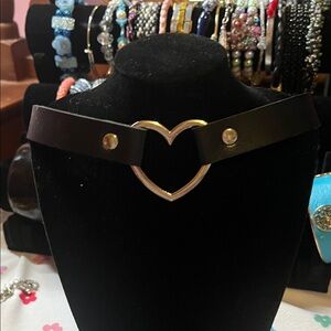 Black Heart Choker Necklace